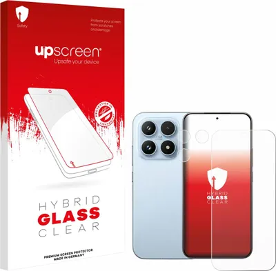 Produktbild von upscreen Schutzglas für Xiaomi 17 (Display+Kamera) Schutzfolie Panzer Folie Glas Display Schutz klar