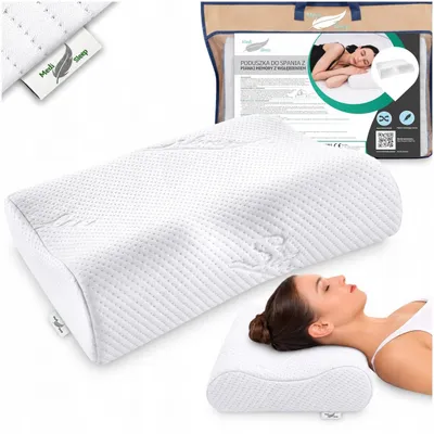 Obrázok produktu pre Ortopedický a terapeutický vankúš – krčný vankúš z pamäťovej peny – ergonomický vankúš pre pohodlný spánok – 36 x 48 cm Medi Sleep