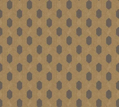Produktbild von Architects Paper geometrische Tapete Absolutely Chic Vliestapete braun gold schwarz 10,05 m x 0,53 m