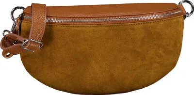 Produktbild von Hausfelder Manufaktur Gürteltasche Velours Braun onesize