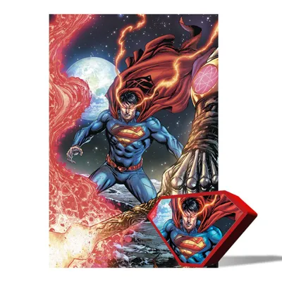 Obrázok produktu pre 3D lentikulárne puzzle Superman v krabici
