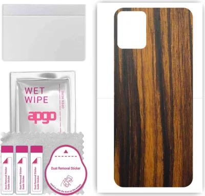 Produktbild von apgo Rückseite Schutzfolie, Skin, kompatibel mit T-Mobile T Phone Pro 5G, Hinten Displayschutzfolie aus Vinylfolie, kratzfest, einfache Montage - Tigerwood