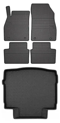 Zdjęcie produktu dla Dywaniki gumowe + mata bagażnika do Opel Insignia A 2008-2013 (hatchback) – czarne, dopasowane – Wielganizator SolidPRO