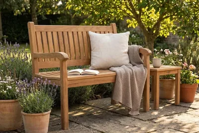 Produktbild von Beaufort 100 cm -Teak Gartenbank Zweisitzer