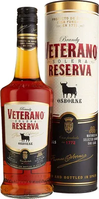 Produktbild von Osborne Veterano Reserva Solera Brandy in Geschenkpackung | 36 % vol | 0,7 l