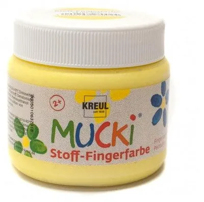 Obrázek produktu pro Prstové barvy na textil 150 ml MUCKI - Yellow