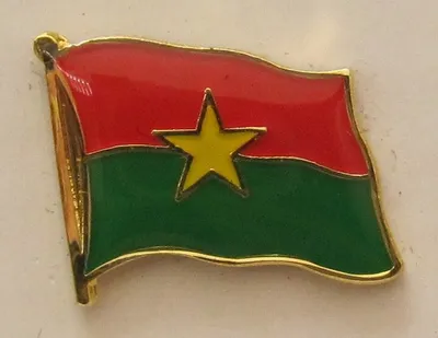 Produktbild von Burkina Faso Pin Anstecker Flagge Fahne Nationalflagge