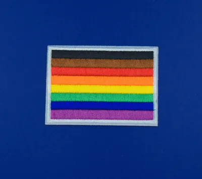 Produktbild von Poc Aufnäher Regenbogen-Flagge zum Aufbügeln, ca. 5x7cm