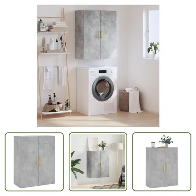 Produktbild von The Living Store Wandschrank Betongrau 69,5x34x90 cm