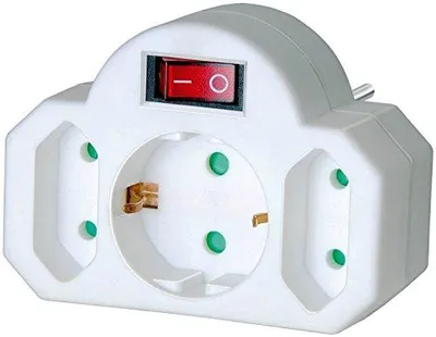 Immagine prodotto di Brennenstuhl adattatore per presa multipla interruttore a 3 prese bianco confezione da 4 pezzi