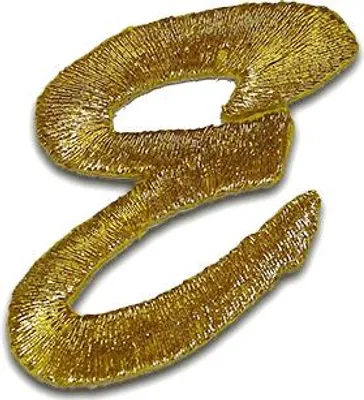 Produktbild von Buchstabe E 3.3x3.2cm: Alphabet Buchstaben Einzeln Auswählbar - Aufnäher, Bügelbild, Aufbügler, Applikationen, Patches, Flicken, Zum Aufbügeln