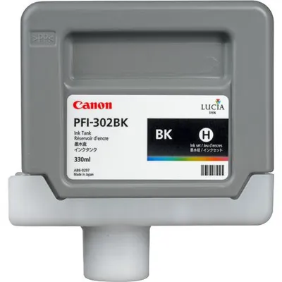 Obrázek produktu pro Canon PFI-302BK, Černá, Inkoust na pigmentové bázi, 330 ml