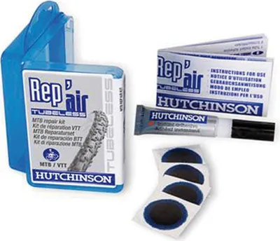 Immagine prodotto di Kit di riparazione tubeless Hutchinson MTB con adesivo e toppe, 5 pezzi (1 set)