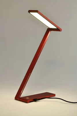 Produktbild von Designer echte Augenschutz LED Schreibtischlampe Leselampe 12W Rot 4000K Stufenlos Dimmen Memory