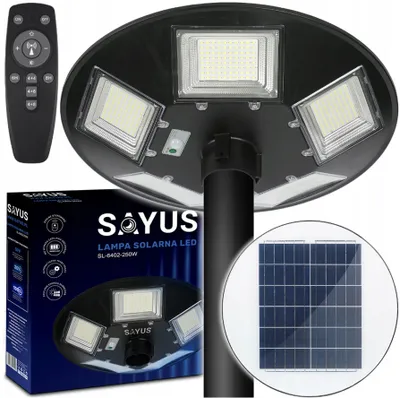 Zdjęcie produktu dla Lampa Solarna Latarnia Uliczna Ogrodowa Ufo Czujnik Ruchu Pilot