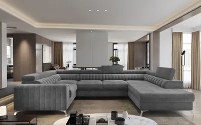 Produktbild von Couchgarnitur Ecksofa Louis U-Form mit Schlaffunktion und Bettkasten