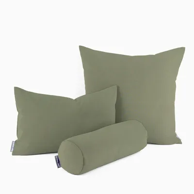 Produktbild von SCHÖNER LEBEN. Kissenhülle Outdoor uni olivgrün div. Größen Größe 30x50cm (HxB) 30x50cm (HxB) Größe