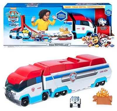 Produktbild von Paw Patrol Transporter für bis zu 7 True-Metal-Fahrzeuge