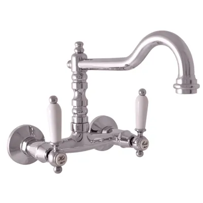 Zdjęcie produktu dla Slezák-RAV Bateria zlewozmywakowa MORAVA RETRO MK502 Kolor: złoty, Wymiar: 150 mm