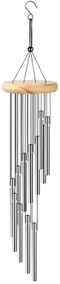 Produktbild von Balkon-Windspiel, Klangspiel für den Außenbereich, großes Hänge-Windspiel für den Garten, 12 Klangröhren, 58 cm