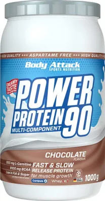 Produktbild von Body Attack Power Protein 90 – 1 kg Chocolate Flavour