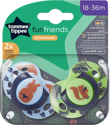 Obrázek produktu pro Tommee Tippee Šidítko silikon Fun, 18-36m, 2ks