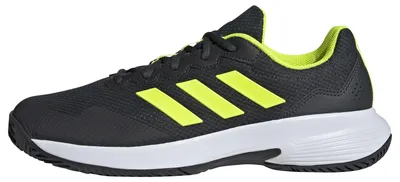 Image de Adidas Gamecourt 2.0, chaussures, couleur : carbone/jaune vif/blanc, taille : 39 1/3 (EU)