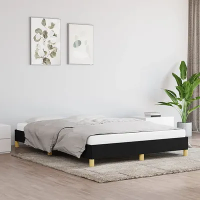 Produktbild von "2026 Promotion" Bettgestell moderne - ohne Matratze - Schwarz - 160x200 cm - Stoff - Polsterbett CC20889
