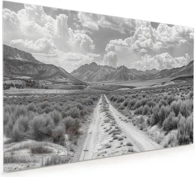 Produktbild von Küchenrückwand Spritzschutz Glas mit Motiv Gebirgspanorama 40 x 40 cm