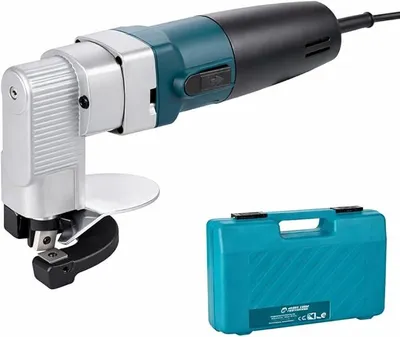 Produktbild von KATSU Elektrische Blechschere, 500W 220V Industriequalität Blech Kupfer Aluminium Edelstahl Cutter Metallschere Scherenschere Schneidet bis zu 2,5 mm Baustahlplatte 100322