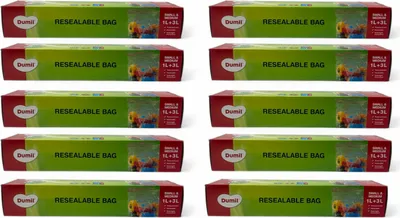 Image de Sacs de congélation refermables de Dumil - 25 pièces de 1 litre + 25 pièces de 3 litres - paquet avantageux de 10 pièces