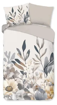 Productafbeelding van Good Morning Dekbedovertrek "Arlena" - Grijs - (140x220 cm) - 100% Katoen