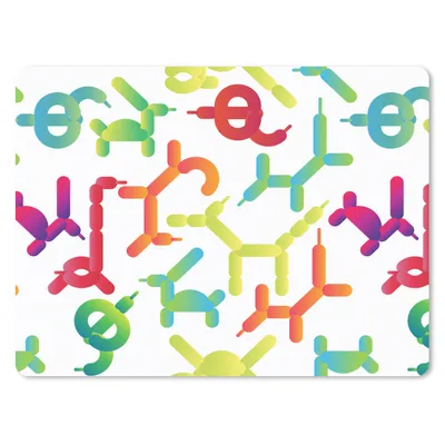 Produktbild von MuchoWow® Mauspad Mousepad Ballon - Muster - Tiere 23x19 cm - Mousepads - Maus Mat - Pad - Mausunterlage - Schreibtischunterlage - Mauspad