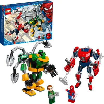 Produktbild von LEGO 76198 Marvel Mech-Duell zwischen Spider-Man & Doctor Octopus Set mit Superhelden Actionfiguren