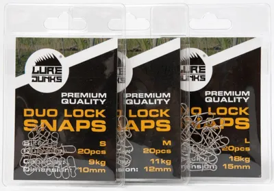 Produktbild von Lurejunks Duo Lock Snaps - 20 Ködereinhänger, Größe/Tragkraft:Gr. S / 9kg