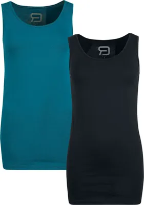 Produktbild von RED by EMP Damen schwarz-petrolfarbenes Top im Doppelpack XXL