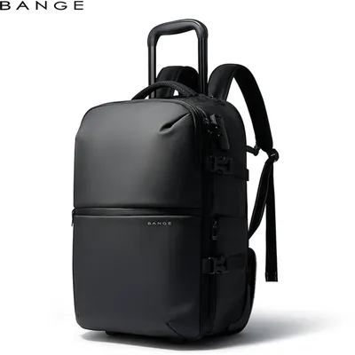 Productafbeelding van CarryQuest® - BANGE Rugzak-trolley 34L, laptopvak voor 15.6 inch, zwart