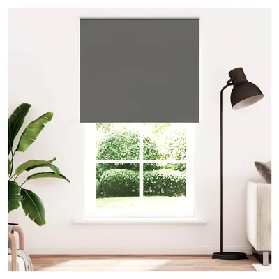 Produktbild von Verdunkelungsrollo Grau 140x230cm, Stoffbreite 136,6cm, Polyester, Klemmfix, Thermorollo