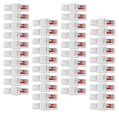 Produktbild von Netzwerkstecker werkzeuglos 40x Cat6 Stecker Netzwerk Cat7 Cat5 Cat5e RJ45 Kabel