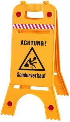 Produktbild von Warnaufsteller Aufsteller - Achtung! Sonderverkauf - Gr. ca. 28 x 64 cm - 308538/9