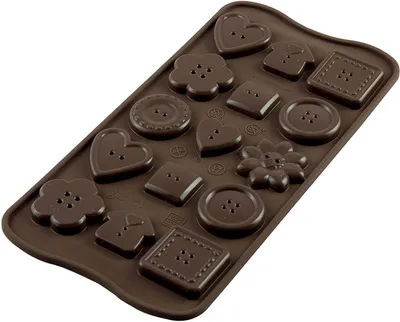 Produktbild von Silikomart Pralinenform Schokoform Choco Buttons