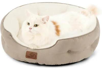 Productafbeelding van Wasbaar kattenbed, 51x48x15 cm, met uitneembaar kussen, geschikt voor katten en kleine honden, merk: Kamel