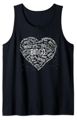 Productafbeelding van Bingo, geluk, kansspel, loterij, bingospelers, liefde, bingo, tanktop