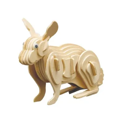 Produktbild von Pebaro Holzbausatz Hase 858-3, Holzkonstruktion, Sperrholz