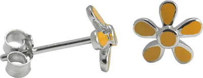Produktbild von Ohrstecker mit Blume in verschiedenen Farben Farbe - Orange