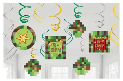 Produktbild von 12 TNT Pixel Party Spiralhänger 61cm