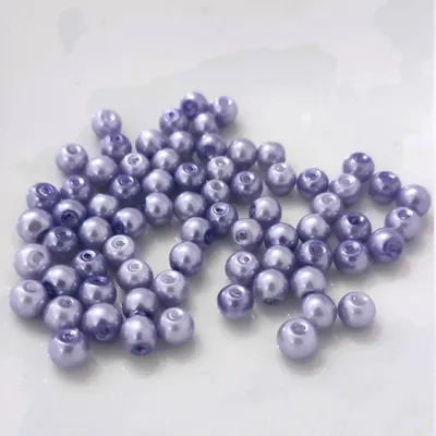 Zdjęcie produktu dla Koraliki szklane - okrągłe - 12 g - 2 mm - liliowe