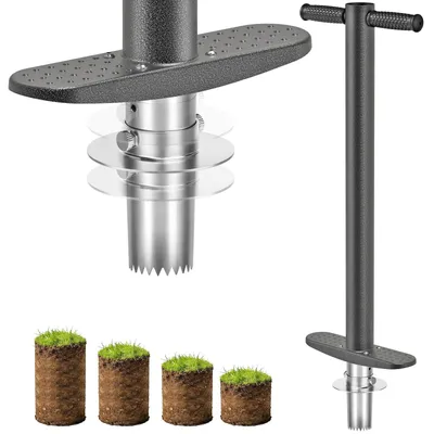 Obrázek produktu pro Vrták na květiny s vroubkovaným hrotem a gumovou rukojetí o délce 90,8 cm