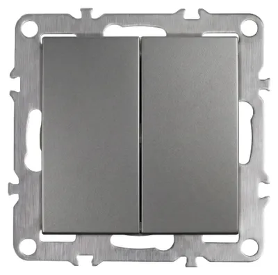 Produktbild von Doppelschalter Toolight Oste Jnh007-W Grey