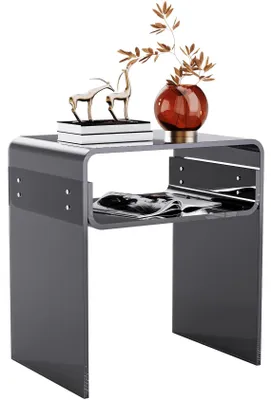Obrázok produktu pre Omgoods – Akrylový príkonový stolík s úložnou funkciou, 40 x 30 x 50 cm